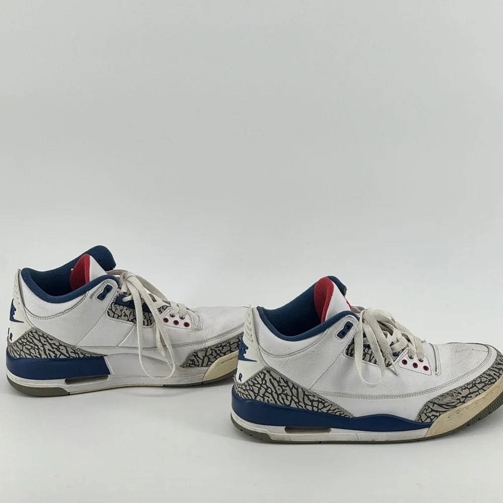 Nike Air Jordan 3 Retro OG True Blue 2016 Mens‎ White Blue Size 9 854262-106